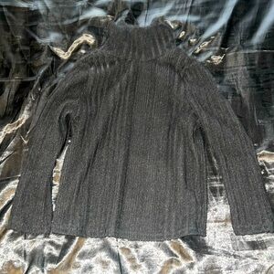 SHEIN Black Toddler Turtle Neck